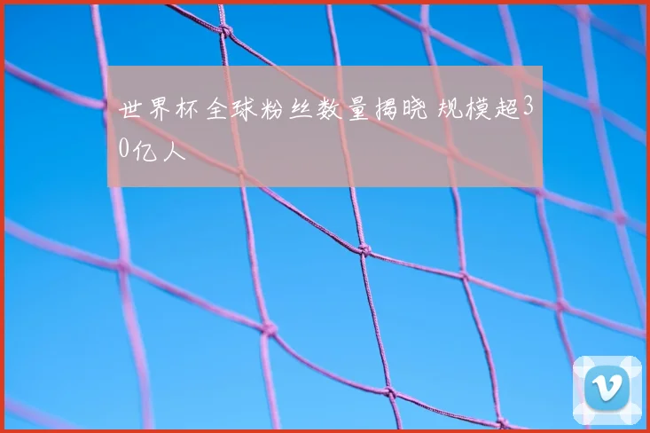 世界杯全球粉丝数量揭晓 规模超30亿人